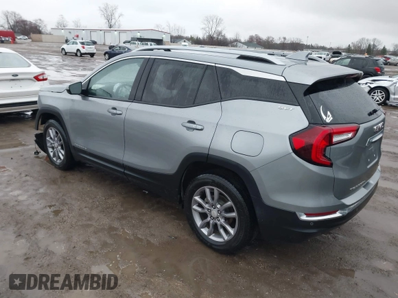 2023 GMC Terrain SLT with VIN 3GKALVEG0PL136001, listed as a IAAI auction lot 41799921 with 76,933 mi miles and . Bid and sale history available at carsss.com. Image 3.