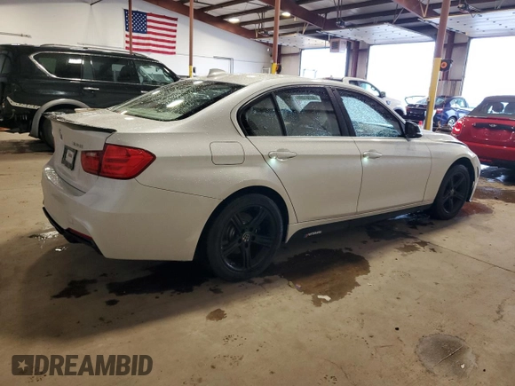 2015 BMW 3 Series 328i with VIN WBA3A5C58FF607345, listed as a Copart auction lot 58161395 with 33,011 mi miles and Salvage title. Bid and sale history available at DreamBid. Image 3.