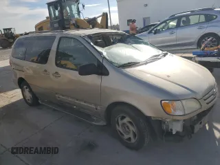 2002 Toyota Sienna LE with VIN 4T3ZF13C62U429210, listed as a Copart auction lot 75364374 with 0 mi miles and Salvage Title. Bid and sale history available at carsss.com. Image 4.