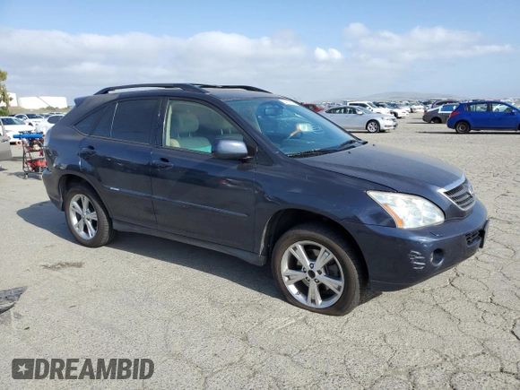 2007 Lexus RX 400h with VIN JTJGW31U572003410, listed as a Copart auction lot 54107905 with 216,972 mi miles and Clean Title. Bid and sale history available at DreamBid. Image 4.