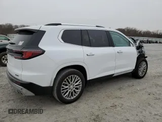 2024 GMC Acadia FWD Denali z VIN 1GKENLKS7RJ157477, wystawiony jako Copart lot #41846725 z przebiegiem Nie podano mil oraz Szkoda całkowita • Salvage title. Historia ofert i sprzedaży dostępna na DreamBid. Obrazek 3.