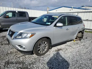 2015 Nissan Pathfinder Platinum with VIN 5N1AR2MM8FC610332, listed as a Copart auction lot 54041015 with 128,817 mi miles and Salvage Title. Bid and sale history available at carsss.com. Image 1.