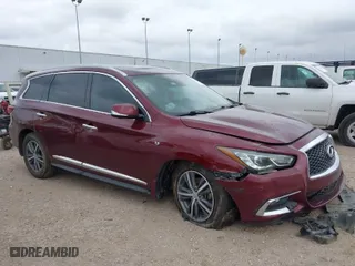 2019 Infiniti QX60 PURE with VIN 5N1DL0MM7KC558351, listed as a IAAI auction lot 41685778 with 100,949 mi miles. Bid and sale history available at carsss.com. Image 1.