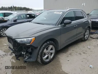 2021 Audi Q3 Premium with VIN WA1AUCF33M1100504, listed as a Copart auction lot 51975165 with 74,054 mi miles and Salvage Title. Bid and sale history available at carsss.com. Image 1.