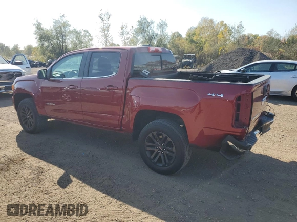2020 GMC Canyon 4WD SLE with VIN 1GTG6CEN8L1172097, listed as a Copart auction lot 75794664 with 57,814 mi miles and Salvage Title. Bid and sale history available at carsss.com. Image 2.