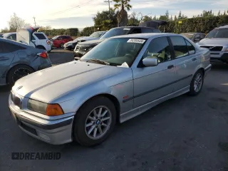 1997 BMW 3 Series 318i with VIN WBACC9328VEE57445, listed as a Copart auction lot 84380934 with 0 mi miles and Salvage Title. Bid and sale history available at carsss.com. Image 1.