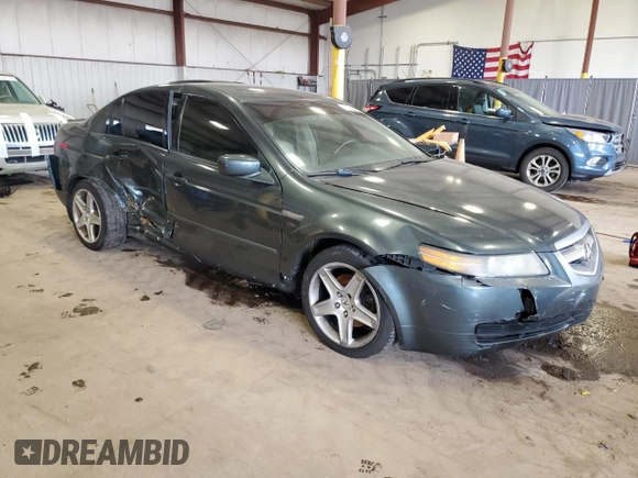 2004 Acura TL with VIN 19UUA66234A036244, listed as a Copart auction lot 46888675 with 0 mi miles and Salvage Title. Bid and sale history available at carsss.com. Image 4.