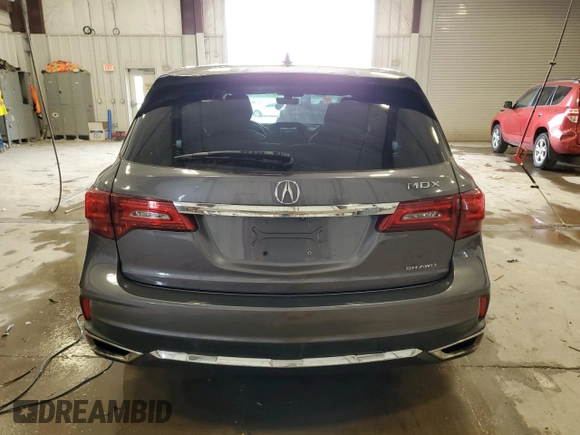 2017 Acura MDX Technology with VIN 5J8YD4H5XHL003031, listed as a Copart auction lot 60216405 with 114,184 mi miles and Non repairable. Bid and sale history available at DreamBid. Image 6.