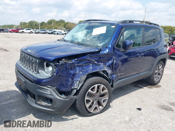 2017 Jeep Renegade Latitude with VIN ZACCJBBB2HPG58400, listed as a IAAI auction lot 42045596 with 52,978 mi miles and . Bid and sale history available at DreamBid. Image 17.