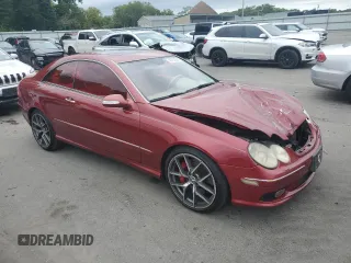 2005 Mercedes-Benz CLK 500 with VIN WDBTJ75J05F146020, listed as a Copart auction lot 69732064 with 136,463 mi miles and Salvage Title. Bid and sale history available at carsss.com. Image 4.