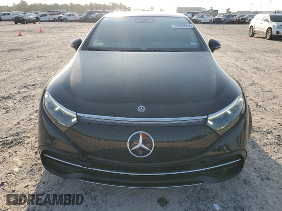 2022 Mercedes-Benz EQS with VIN W1KCG2DB6NA013858, listed as a Copart auction lot 66026954 with 37,422 mi miles and Salvage Title. Bid and sale history available at carsss.com. Image 5.