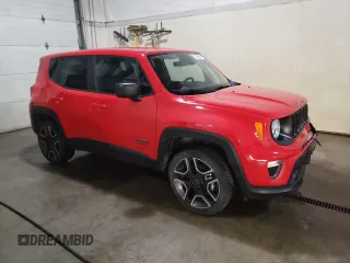 2021 Jeep Renegade Jeepster z VIN ZACNJDAB8MPM81851, wystawiony jako Copart lot #49913615 z przebiegiem 56 130 mil mil oraz Czysty tytuł • Clean title. Historia ofert i sprzedaży dostępna na DreamBid. Obrazek 4.