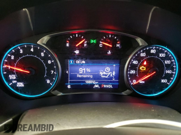 2021 Chevrolet Equinox LT with VIN 3GNAXTEV1MS161503, listed as a Copart auction lot 60896615 with 155,510 mi miles and Clean title. Bid and sale history available at DreamBid. Image 9.
