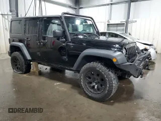 2018 Jeep Wrangler JK Unlimited Sport S with VIN 1C4BJWDGXJL830873, listed as a Copart auction lot 74534084 with 59,805 mi miles and Salvage Title. Bid and sale history available at carsss.com. Image 4.