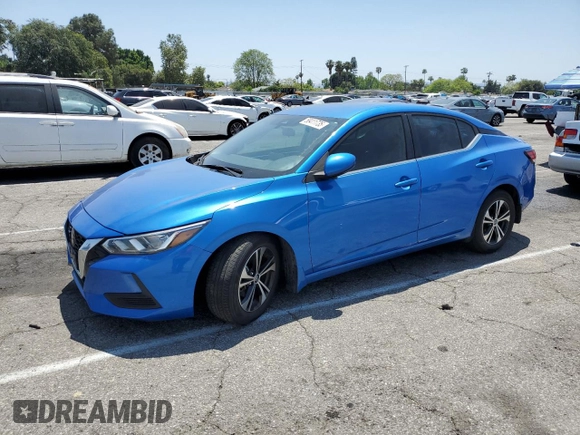 2020 Nissan Sentra SV z VIN 3N1AB8CV6LY208286, wystawiony jako Copart lot #58411735 z przebiegiem 36 808 mil mil oraz Szkoda całkowita • Salvage title. Historia ofert i sprzedaży dostępna na DreamBid. Obrazek 1.