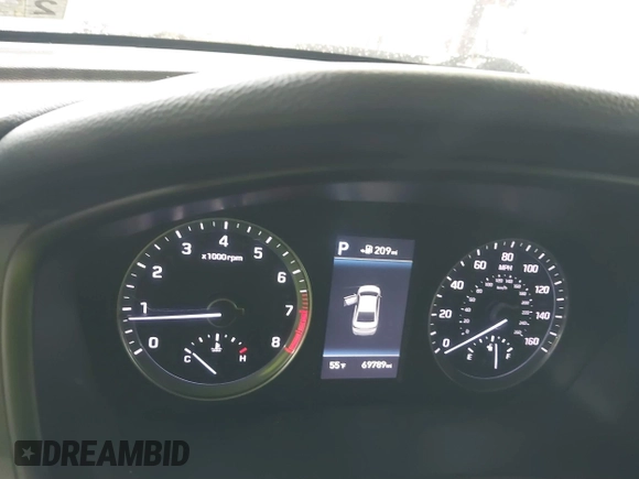 2018 Hyundai Sonata SEL with VIN 5NPE34AF6JH604177, listed as a IAAI auction lot 41857836 with 69,789 mi miles and . Bid and sale history available at carsss.com. Image 15.