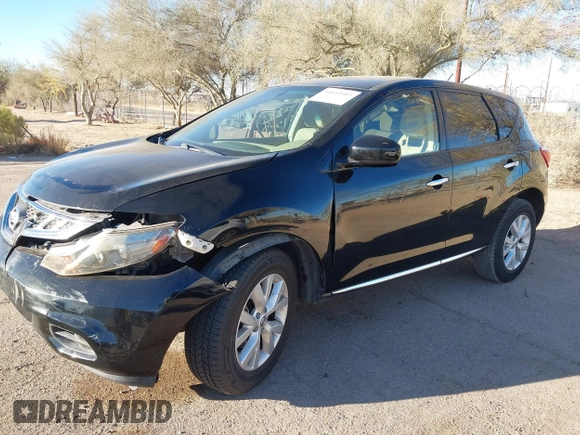 2013 Nissan Murano SL with VIN JN8AZ1MU1DW201782, listed as a IAAI auction lot 41653993 with 134,976 mi miles. Bid and sale history available at carsss.com. Image 6.