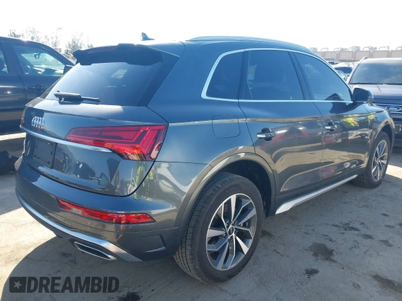 2023 Audi Q5 S line Premium with VIN WA1GAAFY8P2189441, listed as a IAAI auction lot 41734610 with 18,909 mi miles. Bid and sale history available at carsss.com. Image 4.