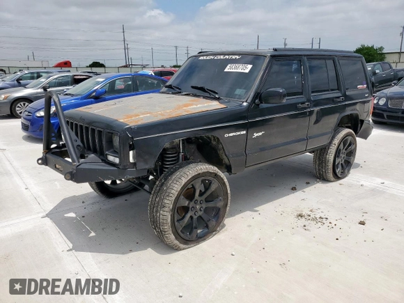 1998 Jeep Cherokee Sport z VIN 1J4FJ68S8WL193483, wystawiony jako Copart lot #58368705 z przebiegiem 94 462 mil mil oraz Szkoda całkowita • Salvage title. Historia ofert i sprzedaży dostępna na DreamBid. Obrazek 1.