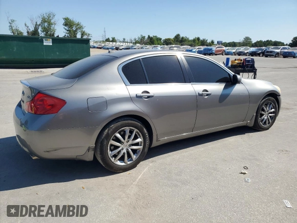 2007 Infiniti G35 Sedan G35x with VIN JNKBV61F37M816881, listed as a Copart auction lot 52777285 with 0 mi miles and Salvage Title. Bid and sale history available at carsss.com. Image 3.