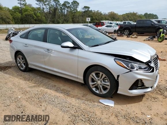 2018 Hyundai Sonata SEL with VIN 5NPE34AF0JH669087, listed as a Copart auction lot 50164165 with 17,469 mi miles and Salvage Title. Bid and sale history available at DreamBid. Image 4.