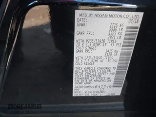 2018 Nissan Pathfinder SL with VIN 5N1DR2MM9JC647749, listed as a IAAI auction lot 41661226 with 48,738 mi miles. Bid and sale history available at carsss.com. Image 9.