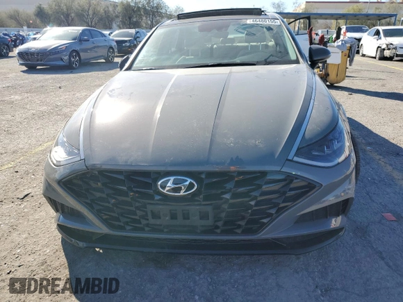 2023 Hyundai Sonata SEL z VIN KMHL14JA3PA272017, wystawiony jako Copart lot #46480155 z przebiegiem 84 460 mil mil oraz Szkody całkowita. Historia ofert i sprzedaży dostępna na DreamBid. Obrazek 5.