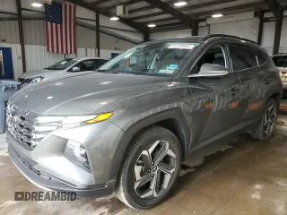 2023 Hyundai Tucson Limited with VIN 5NMJECAE9PH181255, listed as a Copart auction lot 54249965 with 13,582 mi miles and Salvage title. Bid and sale history available at DreamBid. Image 1.
