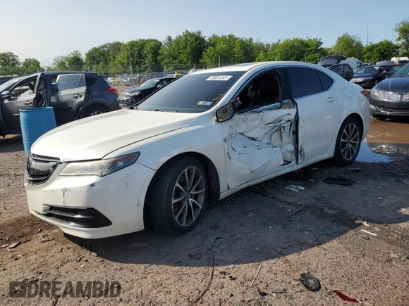 2017 Acura TLX V6 w/Technology Pkg with VIN 19UUB3F5XHA002765, listed as a Copart auction lot 59081245 with 132,618 mi miles and Salvage title. Bid and sale history available at DreamBid. Image 1.