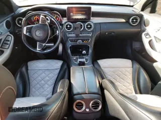 2018 Mercedes-Benz C 43 AMG with VIN 55SWF6EB6JU254173, listed as a Copart auction lot 87449364 with 130,860 mi miles and Salvage Title. Bid and sale history available at carsss.com. Image 8.