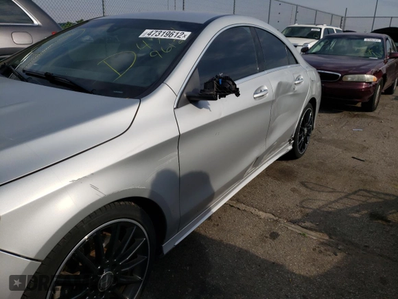 2015 Mercedes-Benz CLA 250 with VIN WDDSJ4GB7FN206874, listed as a Copart auction lot 47319612 with 77,321 mi miles and . Bid and sale history available at DreamBid. Image 9.