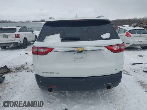 2018 Chevrolet Traverse LT Leather with VIN 1GNEVHKW8JJ134412, listed as a IAAI auction lot 41268358 with 62,616 mi miles. Bid and sale history available at carsss.com. Image 16.
