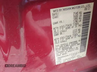 2017 Nissan Frontier Pro-4X z VIN 1N6DD0EV1HN774165, wystawiony jako IAAI lot #41783448 z przebiegiem 148 876 mil mil oraz . Historia ofert i sprzedaży dostępna na DreamBid. Obrazek 9.