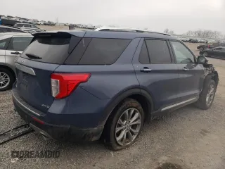 2021 Ford Explorer Limited with VIN 1FMSK8FH6MGB94556, listed as a Copart auction lot 43519775 with 43,381 mi miles and Salvage Title. Bid and sale history available at carsss.com. Image 3.