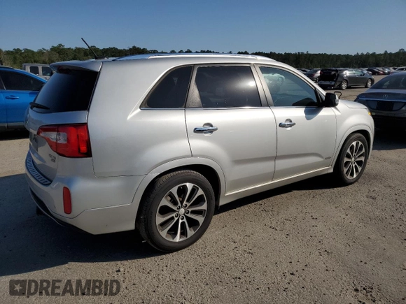 2014 Kia Sorento SX Limited with VIN 5XYKWDA77EG460929, listed as a Copart auction lot 76014814 with 168,321 mi miles and Salvage title. Bid and sale history available at DreamBid. Image 3.
