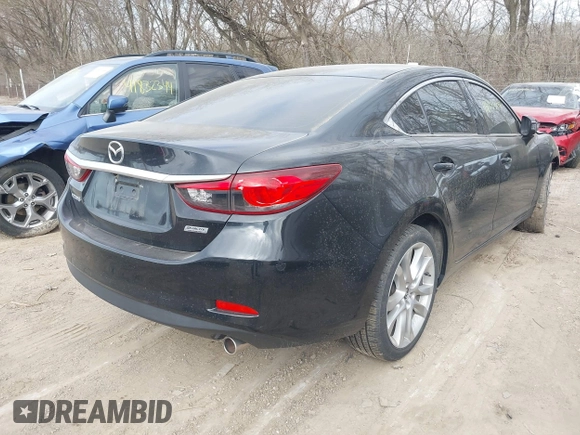 2016 Mazda Mazda6 i Touring with VIN JM1GJ1V51G1470967, listed as a IAAI auction lot 41833308 with 46,271 mi miles. Bid and sale history available at carsss.com. Image 4.