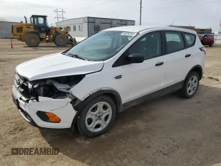 2018 Ford Escape S with VIN 1FMCU0F70JUC60202, listed as a Copart auction lot 46696365 with 97,236 mi miles and Salvage Title. Bid and sale history available at carsss.com. Image 1.