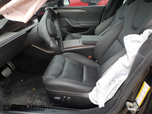 2022 Tesla Model S z VIN 5YJSA1E58NF488719, wystawiony jako Copart lot #81804213 z przebiegiem Nie podano mil oraz Szkoda całkowita • Salvage title. Historia ofert i sprzedaży dostępna na DreamBid. Obrazek 7.