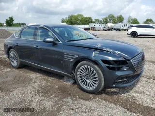 2023 Genesis Electrified G80 with VIN KMTGE4S17PU007500, listed as a Copart auction lot 53952055 with 6,226 mi miles and Clean Title. Bid and sale history available at carsss.com. Image 4.