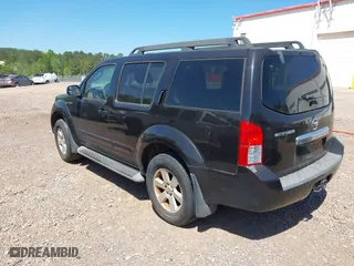 2012 Nissan Pathfinder LE with VIN 5N1AR1NN7CC620122, listed as a IAAI auction lot 41982631 with 173,469 mi miles. Bid and sale history available at carsss.com. Image 3.