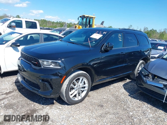 2024 Dodge Durango GT with VIN 1C4RDJDG7RC153205, listed as a IAAI auction lot 41862211 with 37,018 mi miles and . Bid and sale history available at DreamBid. Image 17.