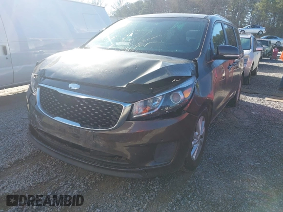 2018 Kia Sedona LX with VIN KNDMB5C15J6399953, listed as a IAAI auction lot 41472282 with 157,552 mi miles. Bid and sale history available at carsss.com. Image 17.