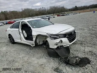 2022 Honda Accord Sedan Sport SE with VIN 1HGCV1F43NA060730, listed as a Copart auction lot 44412325 with 25,159 mi miles and Salvage Title. Bid and sale history available at carsss.com. Image 11.