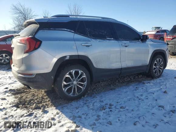 2018 GMC Terrain SLT with VIN 3GKALVEX8JL300375, listed as a Copart auction lot 41511725 with 107,102 mi miles and Salvage Title. Bid and sale history available at carsss.com. Image 3.