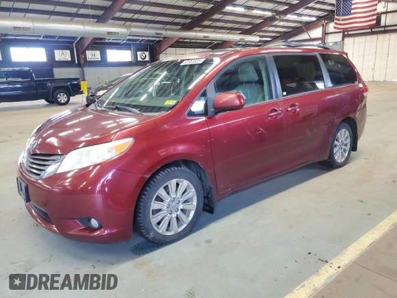2011 Toyota Sienna XLE with VIN 5TDDK3DCXBS021858, listed as a Copart auction lot 52553825 with 198,742 mi miles and Clean Title. Bid and sale history available at carsss.com. Image 1.
