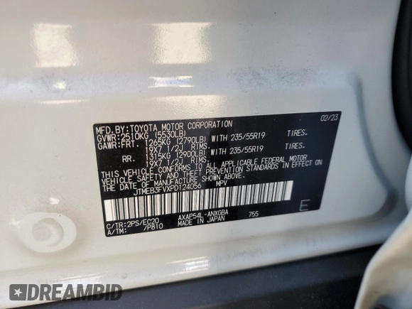 2023 Toyota RAV4 XSE z VIN JTMEB3FVXPD124056, wystawiony jako Copart lot #63228265 z przebiegiem 6 239 mil mil oraz Szkoda całkowita • Salvage title. Historia ofert i sprzedaży dostępna na DreamBid. Obrazek 12.
