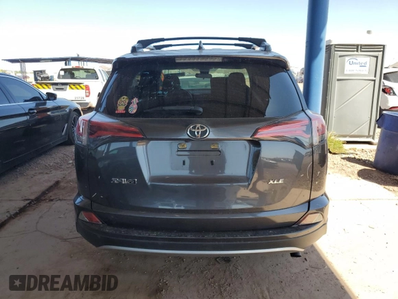 2018 Toyota RAV4 XLE with VIN JTMWFREV5JJ180198, listed as a Copart auction lot 52440575 with 43,707 mi miles and Salvage Title. Bid and sale history available at DreamBid. Image 6.