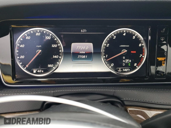 2016 Mercedes-Benz S 550 with VIN WDDUG8CB8GA209960, listed as a Copart auction lot 43366595 with 77,081 mi miles and Clean Title. Bid and sale history available at carsss.com. Image 9.