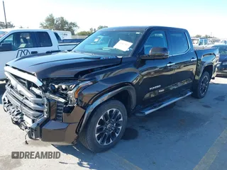 2023 Toyota Tundra Limited Hybrid with VIN 5TFJC5DB7PX032210, listed as a IAAI auction lot 41667443 with 18,390 mi miles and . Bid and sale history available at DreamBid. Image 18.