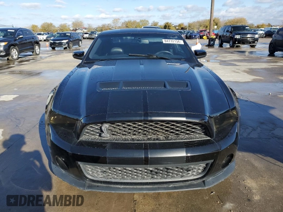 2010 Ford Mustang GT500 with VIN 1ZVBP8JS1A5169013, listed as a Copart auction lot 84772134 with Not provided miles and Clean title. Bid and sale history available at DreamBid. Image 5.